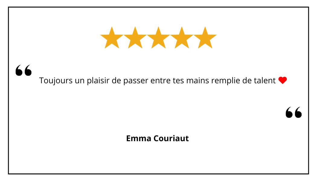 commentaire d'une cliente